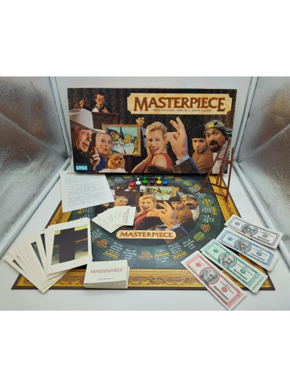 Parker Brothers Masterpiece: The Classic Art Auction Board Game 1996 COMPLETE